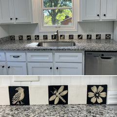 A Black and White Kitchen