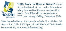 After Christmas Clearance Sales at Ginko Gallery and The Holden Arboretum