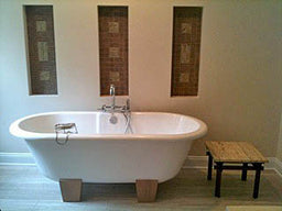 New Installation Pictures- Aquatic Bathroom, Northern Lights Glaze