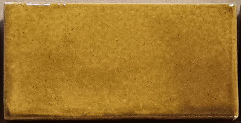 1x3 Handmade Ceramic Tile - Honey Glaze