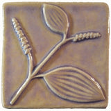 Black Pepper 4"x4" Ceramic Handmade Tile - Hyacinth Glaze