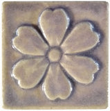 Blossom 3"x3" Ceramic Handmade Tile - Hyacinth Glaze