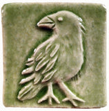 Crow Ceramic Handmade Tile - Spearmint