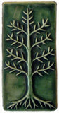 Cypress 3"x6" Ceramic Handmade Tile - Leaf Green Glaze