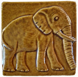 Handmade tile 4x4 - Honey Glaze