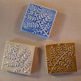 Fern 4"x4" Ceramic Handmade Tile - Multi Glaze Group
