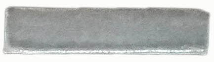 1"x4" Ceramic Handmade Field Tile - gray glaze