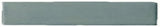 1"x6" Border Handmade Ceramic Field Tile - celadon glaze