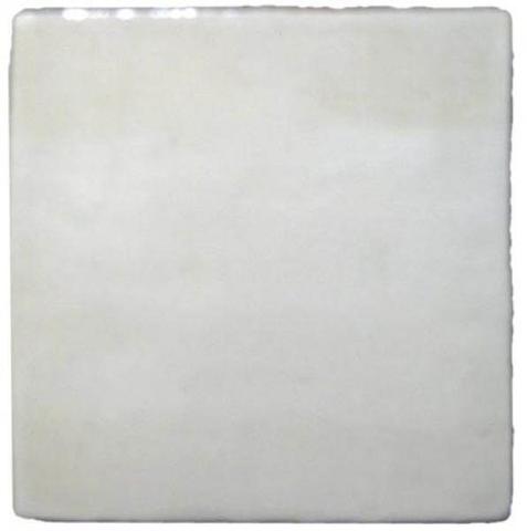 3"x3" Ceramic Handmade Field Tile - white glaze