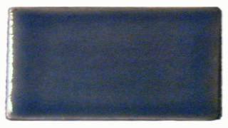 2"x4" Ceramic Handmade Field Tile - watercolor blue glaze