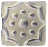 Geometric Pod 2"x2" Ceramic Handmade Tile - white 