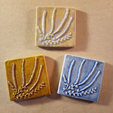 Heather 4"x4" Ceramic Handmade Tile - multi Glaze