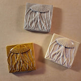 Jellyfish 4"x4" Ceramic Handmade Tile - Multi Glaze
