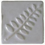 Locust 2"x2" Ceramic Handmade Tile - White Glaze