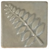 Honey Locust 4"x4" Ceramic Handmade Tile - Celadon