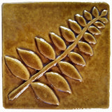 Honey Locust 4"x4" Ceramic Handmade Tile - Honey