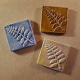 Honey Locust 4"x4" Ceramic Handmade Tile - Multi