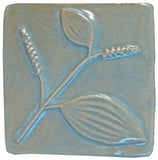 Black Pepper 4"x4" Ceramic Handmade Tile - Celadon Glaze