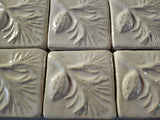 Pine 2"x2" Ceramic Handmade Tile - White Glaze Grouping