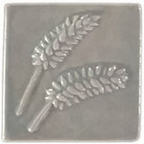 Wheat 4"x4" Ceramic Handmade Tile - Celadon Glaze