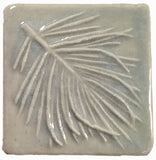 White Pine 2"x2" Ceramic Handmade Tile - celadon glaze
