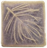 White Pine 2"x2" Ceramic Handmade Tile - hyacinth glaze