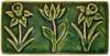 daffodil and tulip art tile