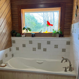 A Serene Soak with Custom Tiles