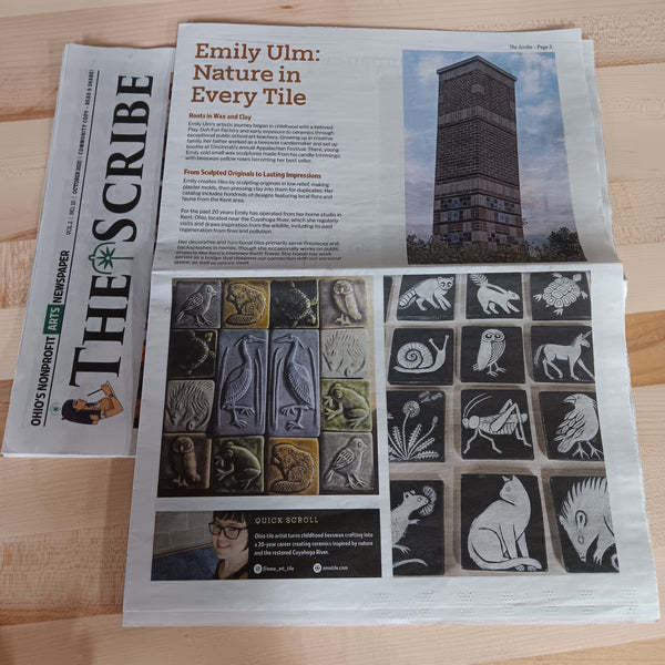Emu Tile was featured in The Scribe newspaper