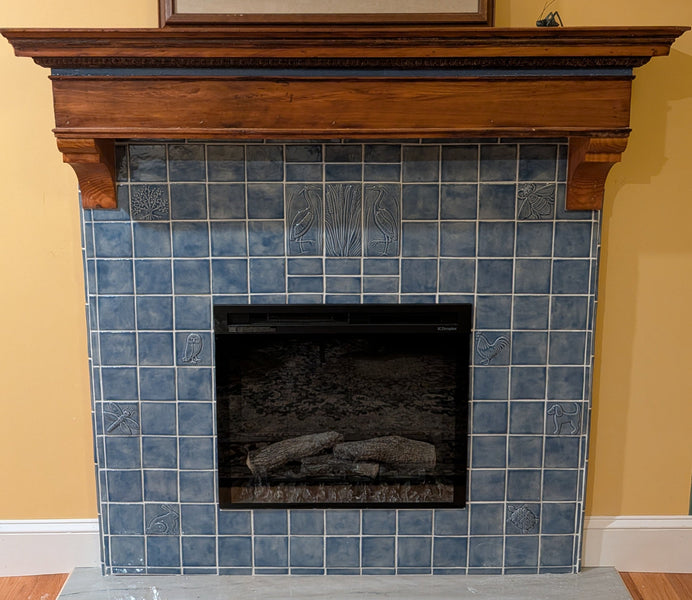 A Great Blue Hearth