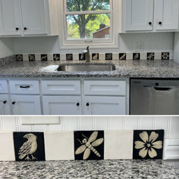 A Black and White Kitchen