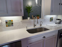 Seven Handmade Tile Panels in a Mississippi Kitchen