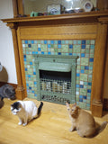 A Green and Blue Animal Hearth