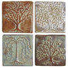 Four Trees, Four Glazes, Four Inches