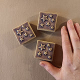 stars 2"x2" Ceramic Handmade Tile - Hyacinth Glaze Grouping