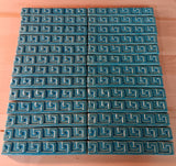 Key 1"x6" Border Ceramic Handmade Tile - Blue Isle glaze grouping