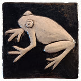 Frog 4"x4" Ceramic Handmade Tile - Night Sky Glaze