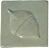 Acorn 4"x4" Ceramic Handmade Tile - Celadon Glaze