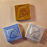 Acorn 4"x4" Ceramic Handmade Tile - multi-glaze grouping