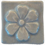 Blossom 2"x2" Ceramic Handmade Tile - Celadon Glaze