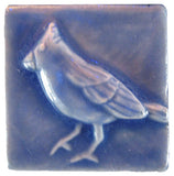 Cardinal 2"x2" Ceramic Handmade Tile - Watercolor Blue Glaze