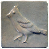 Cardinal 4"x4" Ceramic Handmade Tile - celadon Glaze