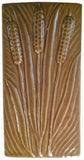 Cattails 4"x8" Ceramic Handmade Tile -honey Glaze