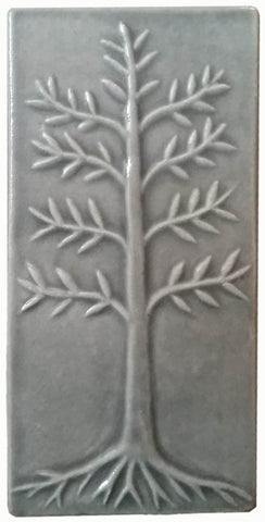 Cypress 4"x8" Ceramic Handmade Tile - Gray Glaze