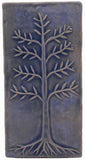 Cypress 4"x8" Ceramic Handmade Tile - Watercolor Blue Glaze