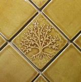 Diagonal Tree Of Life 4x4 - Honey Glaze with field tiles