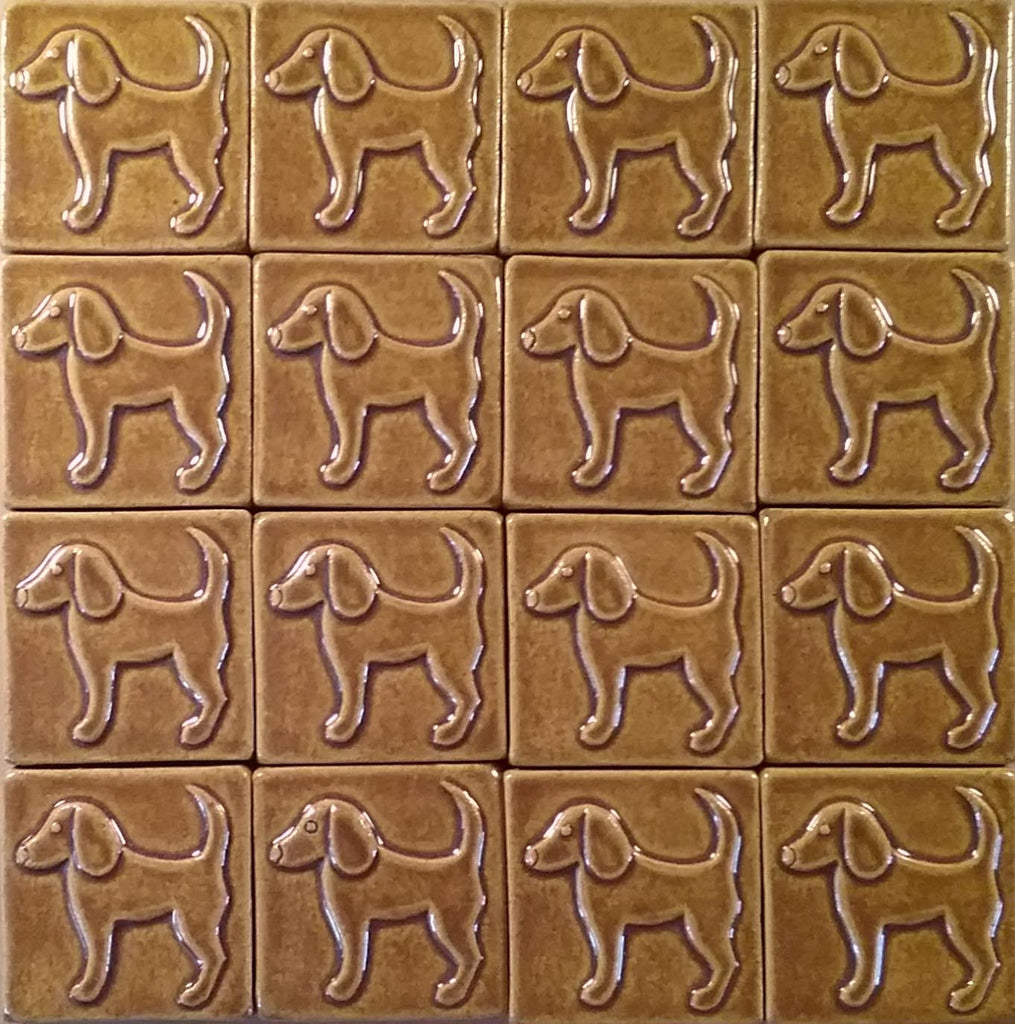 Dog Fun Tile Dog facing left 3