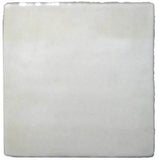 3"x3" Ceramic Handmade Field Tile - white glaze