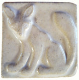 Fox 2"x2" Ceramic Handmade Tile - White Glaze