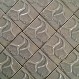 Double Ginkgo Leaf 3"x3" Ceramic Handmade Tile - Celadon Glaze Grouping